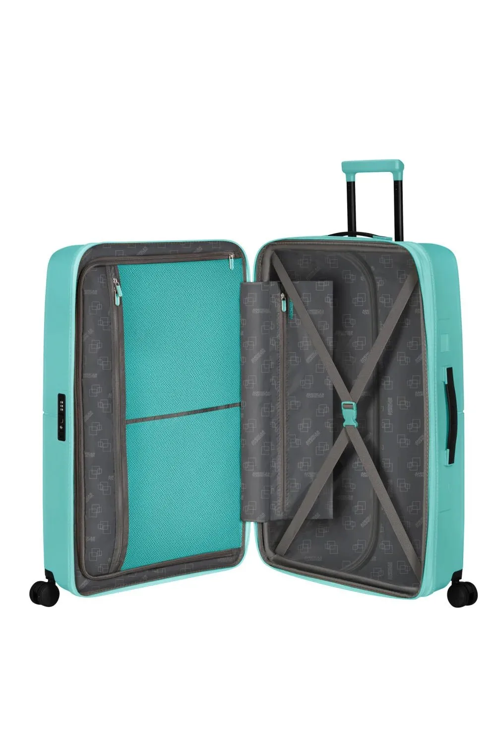 American Tourister Dashpop 77cm Large Spinner - Expandable | Aqua Sky