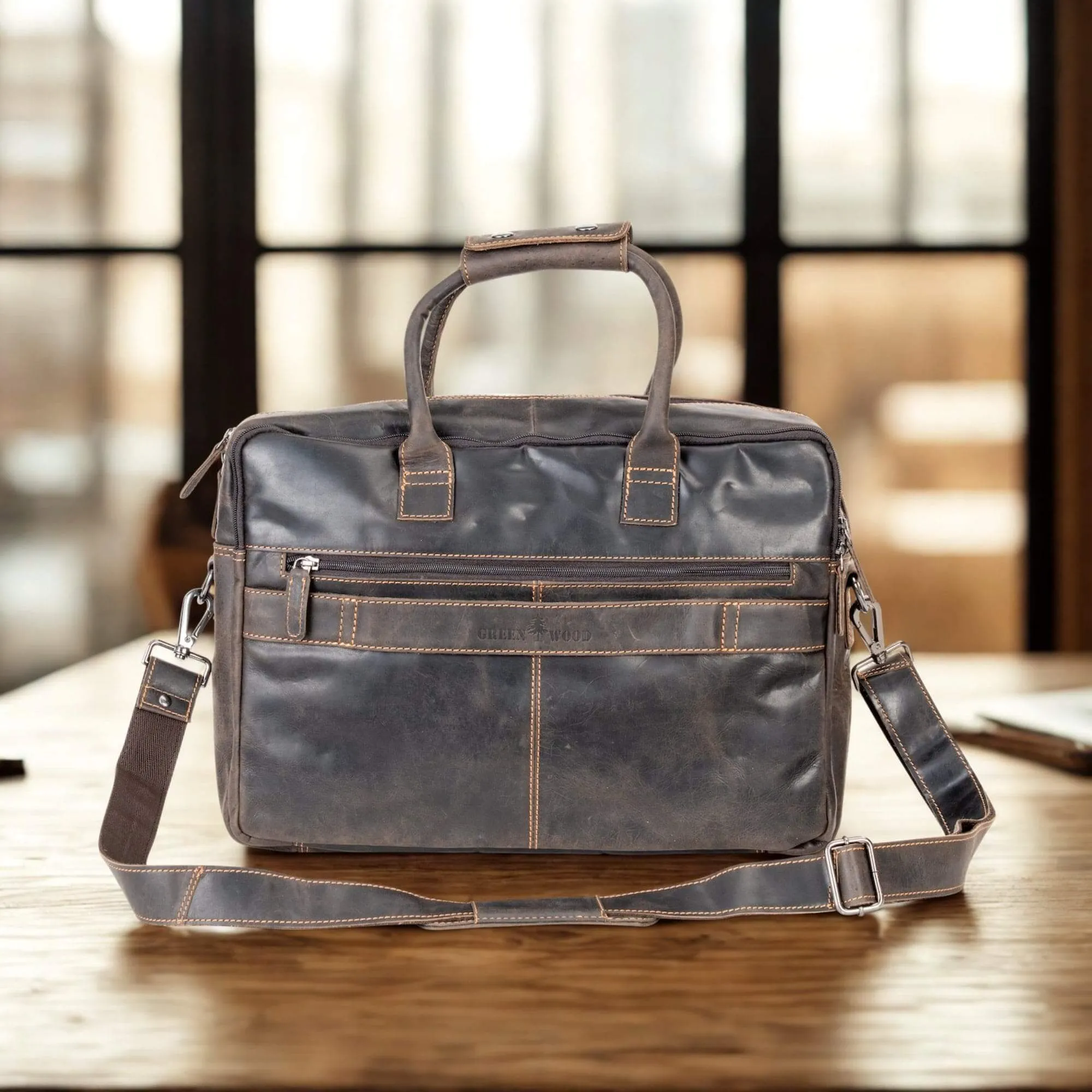 Brown Leather Laptop Bag Robert