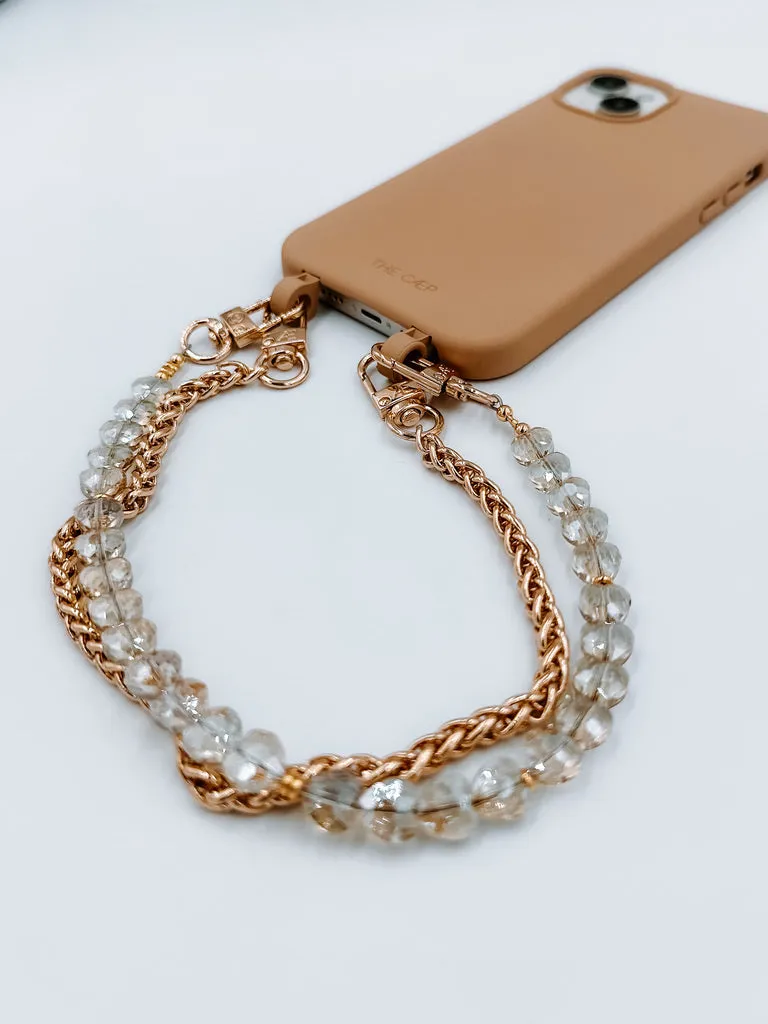 Champagne Heart Phone Wristlet