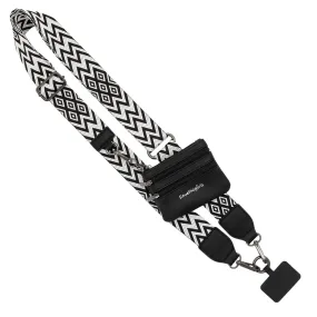 Clip & Go Crossbody Phone Lanyard - Chevron