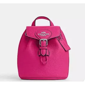Coach NWT Fuchsia Leather Amelia Convertible Backpack