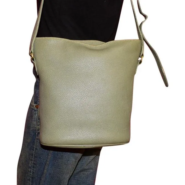 Coach Vintage Pursesdesigner Purses Sage Green Buttery Soft Leather And Brass Hardware Cross Body Ba