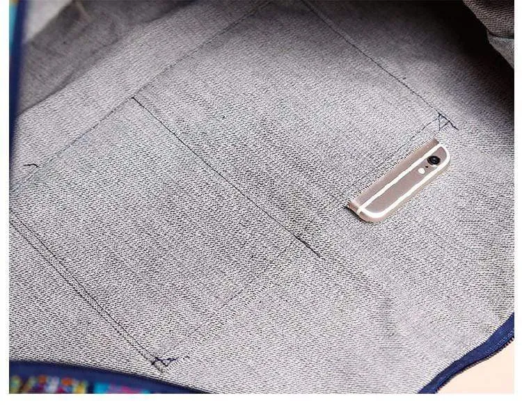 Cotton Canvas Bohemian Messenger Bag