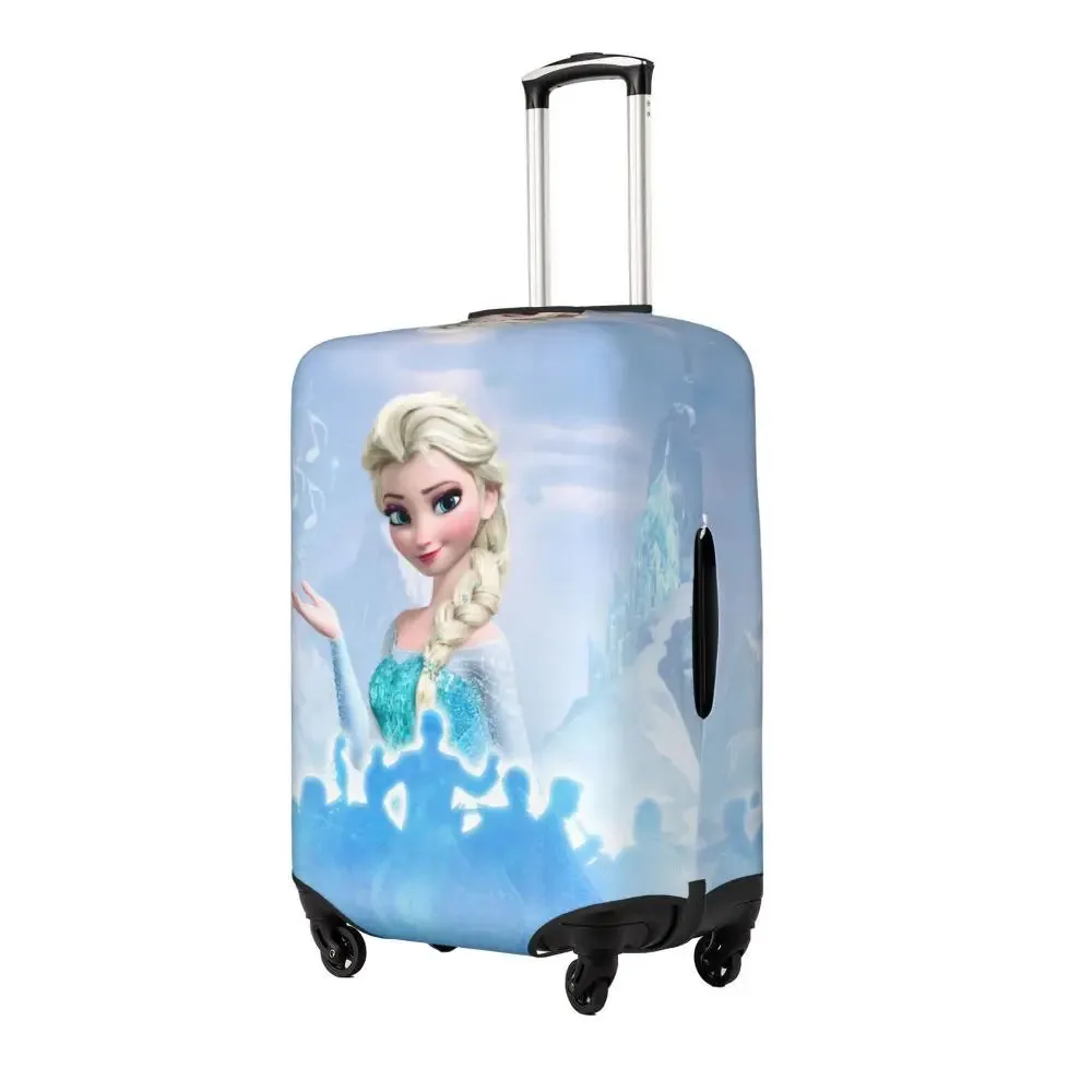 Custom Cartoon Frozen Princess Luggage COVER ONLY  Travel Suitcase Protective Covers Fits 18-32 Inch