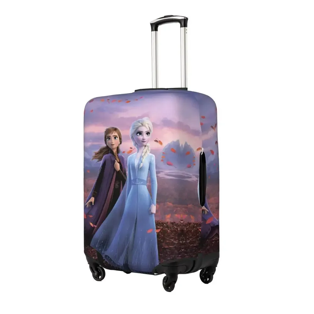 Custom Cartoon Frozen Princess Luggage COVER ONLY  Travel Suitcase Protective Covers Fits 18-32 Inch