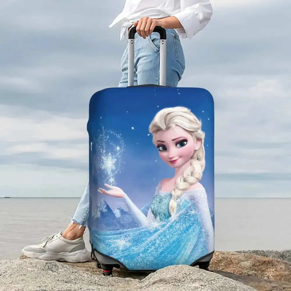 Custom Cartoon Frozen Princess Luggage COVER ONLY  Travel Suitcase Protective Covers Fits 18-32 Inch