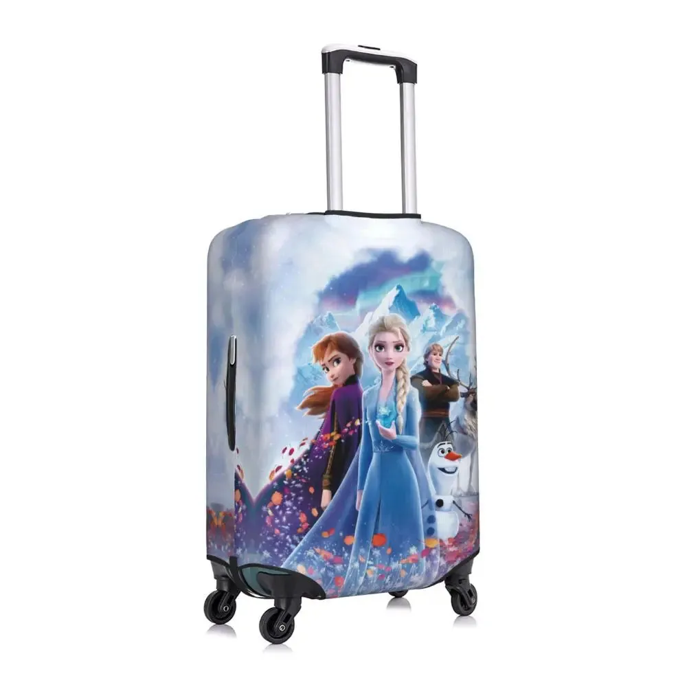 Custom Cartoon Frozen Princess Luggage COVER ONLY  Travel Suitcase Protective Covers Fits 18-32 Inch