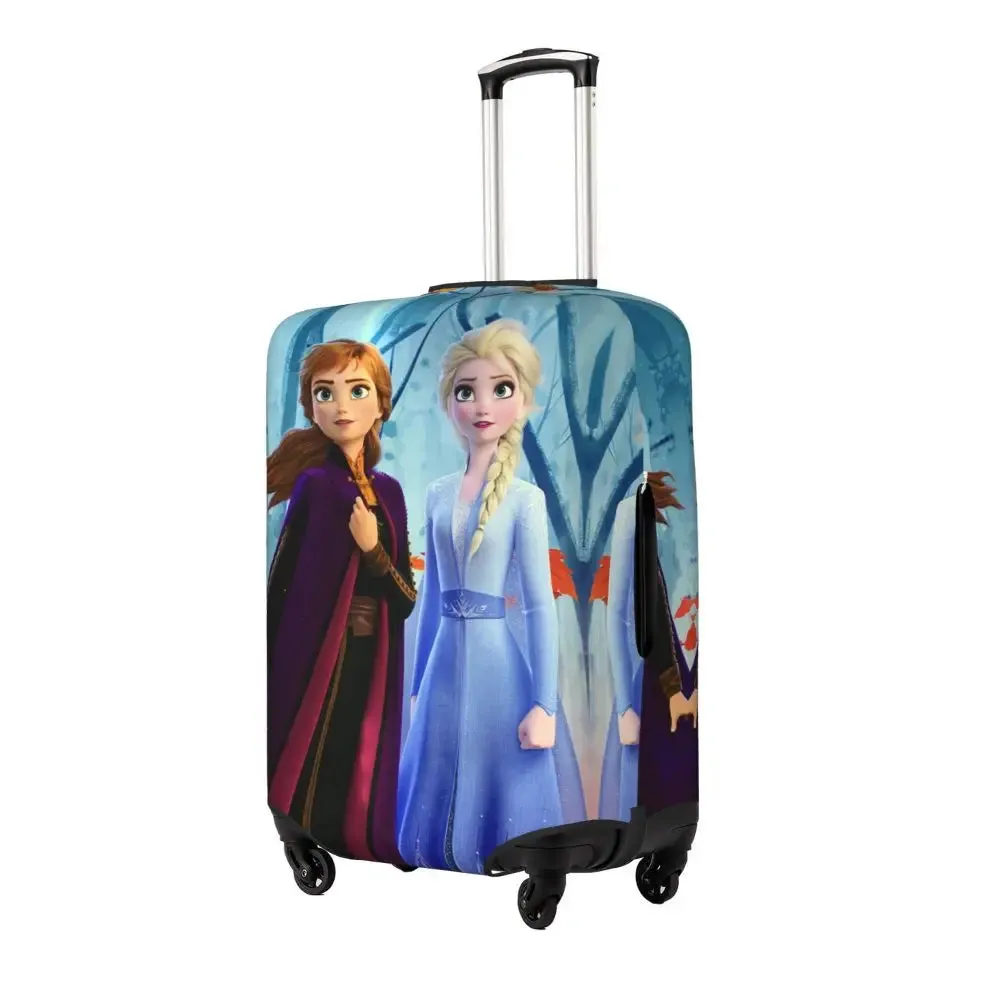 Custom Cartoon Frozen Princess Luggage COVER ONLY  Travel Suitcase Protective Covers Fits 18-32 Inch