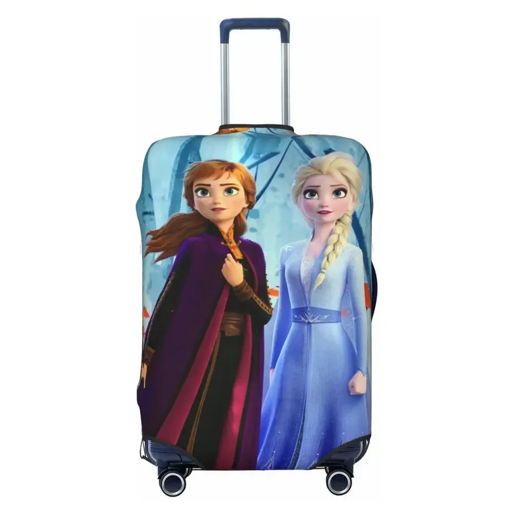 Custom Cartoon Frozen Princess Luggage COVER ONLY  Travel Suitcase Protective Covers Fits 18-32 Inch