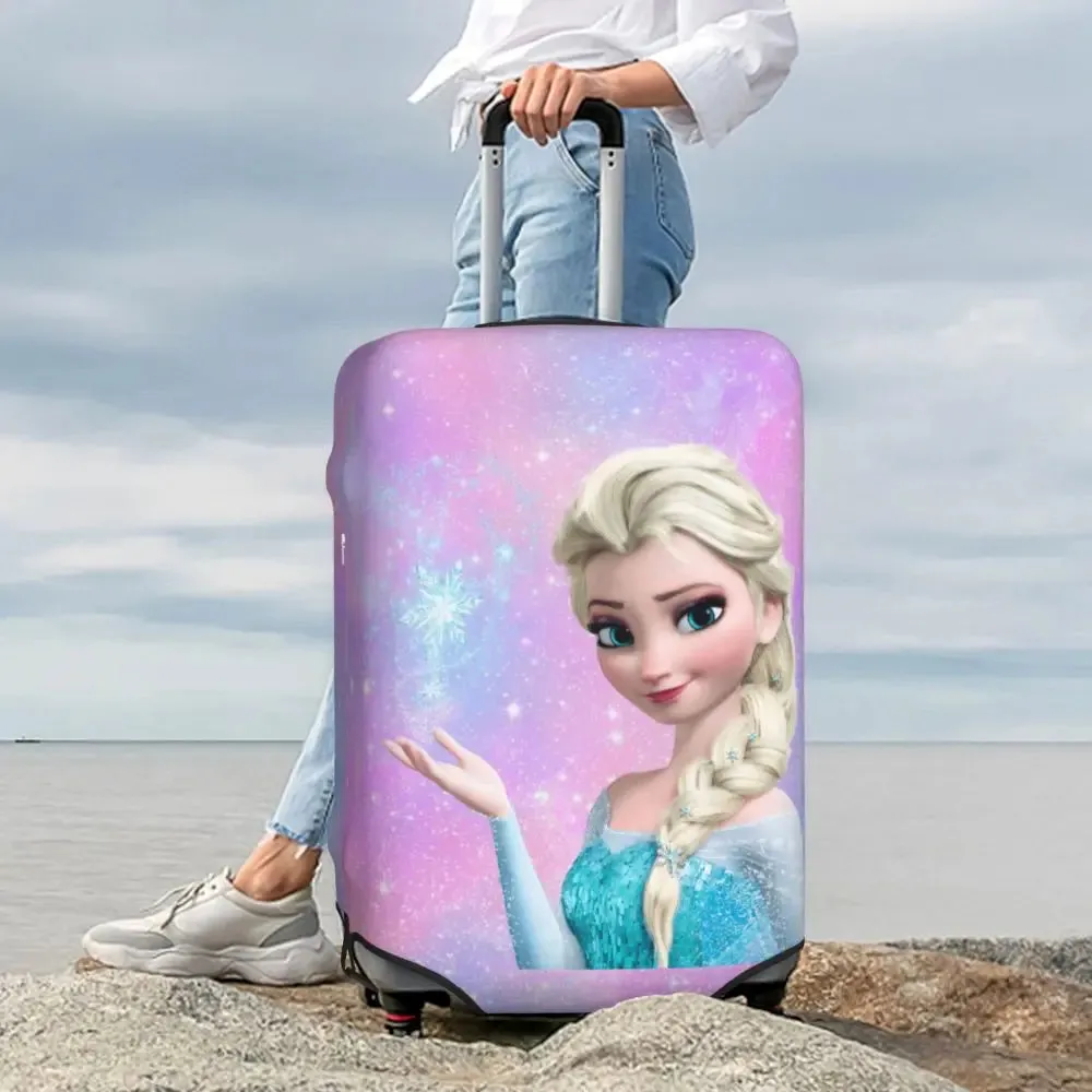 Custom Cartoon Frozen Princess Luggage COVER ONLY  Travel Suitcase Protective Covers Fits 18-32 Inch