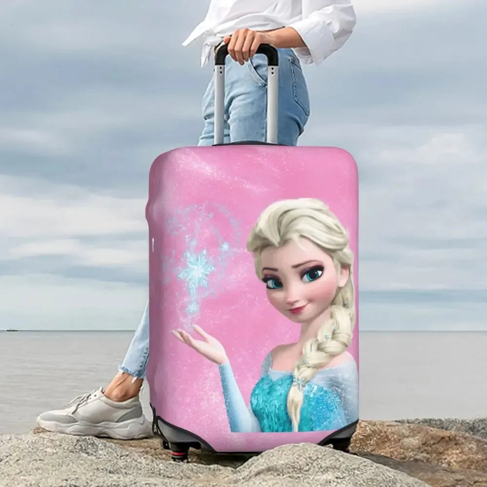 Custom Cartoon Frozen Princess Luggage COVER ONLY  Travel Suitcase Protective Covers Fits 18-32 Inch