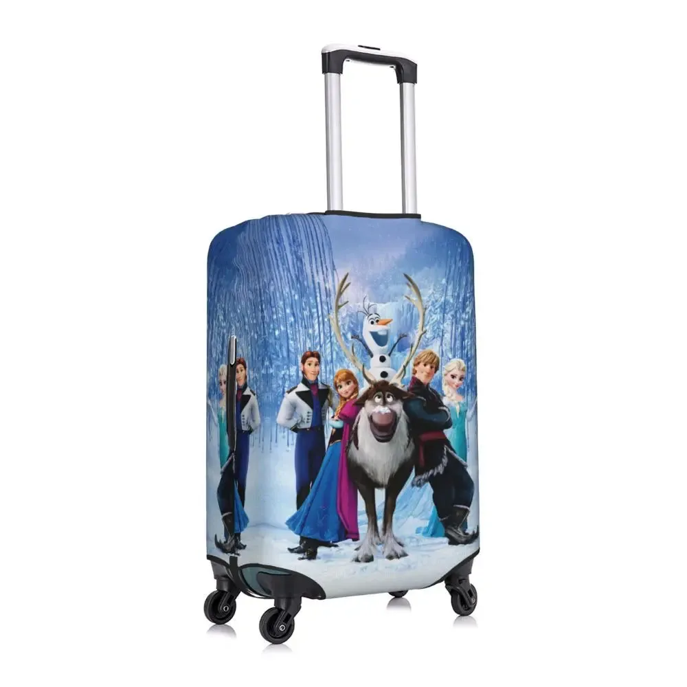 Custom Cartoon Frozen Princess Luggage COVER ONLY  Travel Suitcase Protective Covers Fits 18-32 Inch