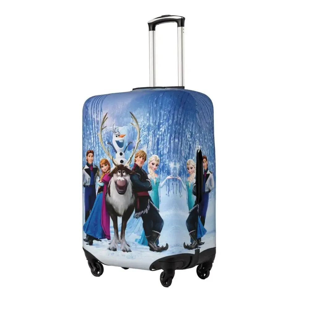 Custom Cartoon Frozen Princess Luggage COVER ONLY  Travel Suitcase Protective Covers Fits 18-32 Inch