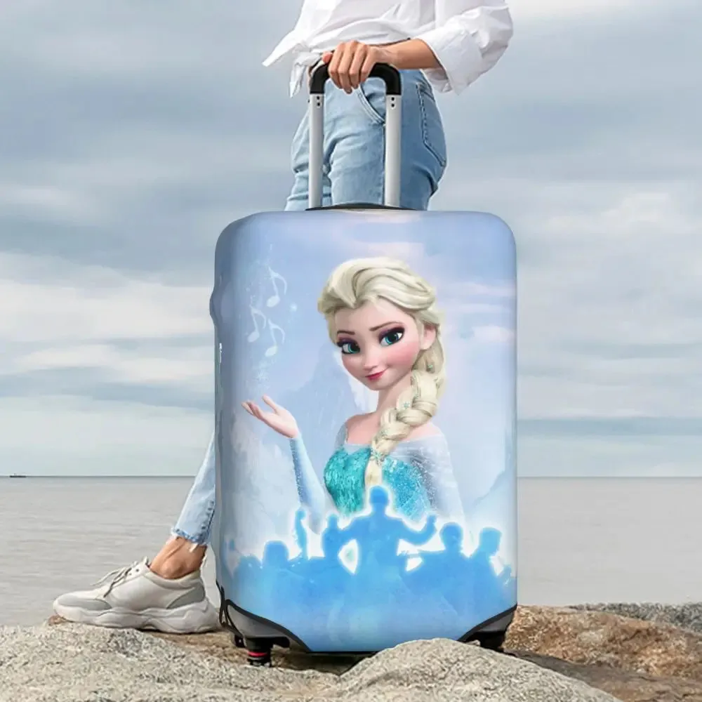 Custom Cartoon Frozen Princess Luggage COVER ONLY  Travel Suitcase Protective Covers Fits 18-32 Inch