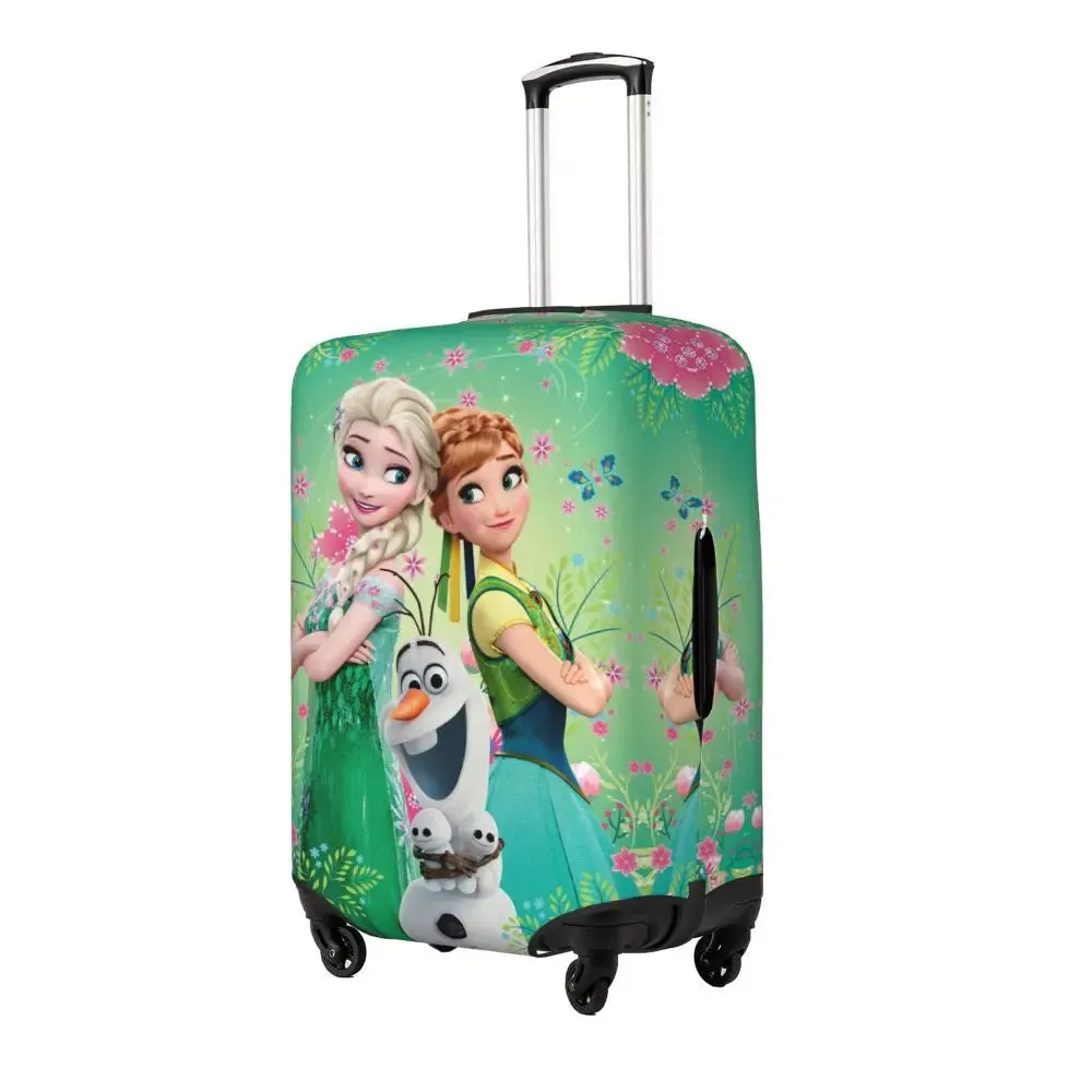 Custom Cartoon Frozen Princess Luggage COVER ONLY  Travel Suitcase Protective Covers Fits 18-32 Inch