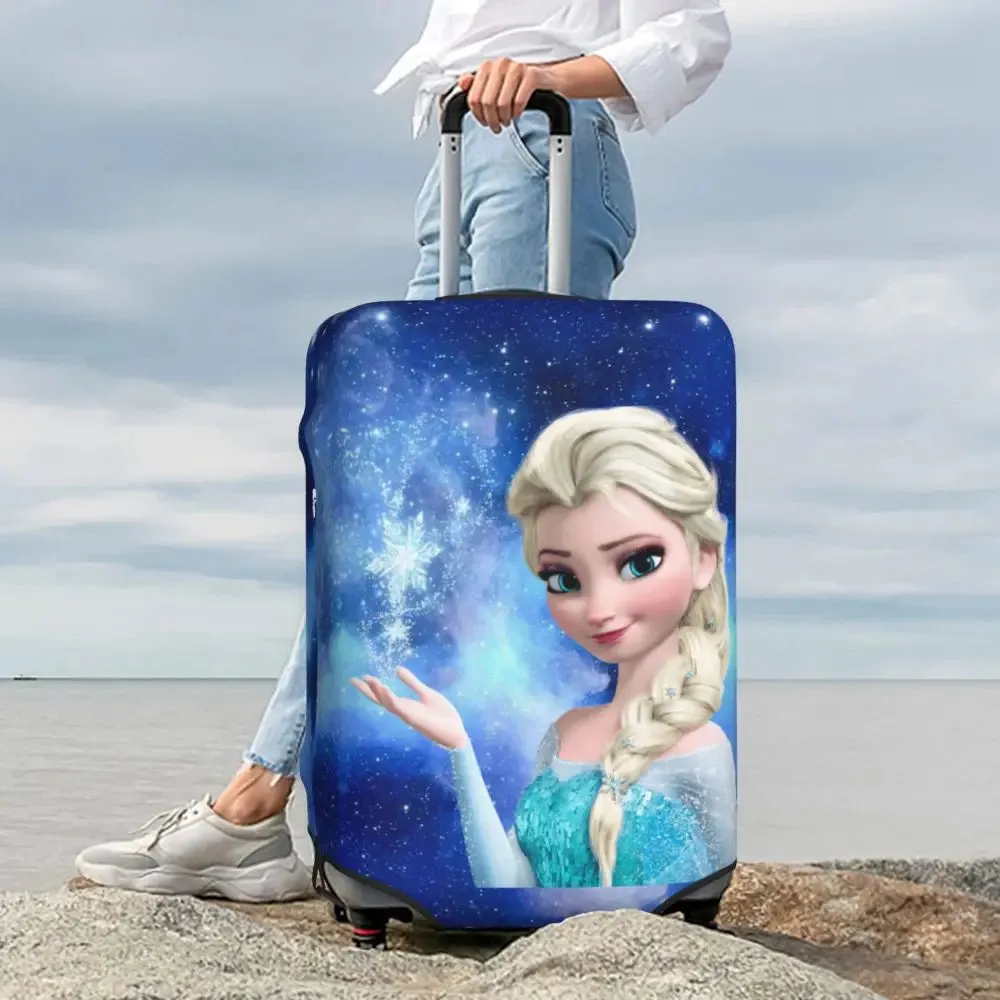 Custom Cartoon Frozen Princess Luggage COVER ONLY  Travel Suitcase Protective Covers Fits 18-32 Inch