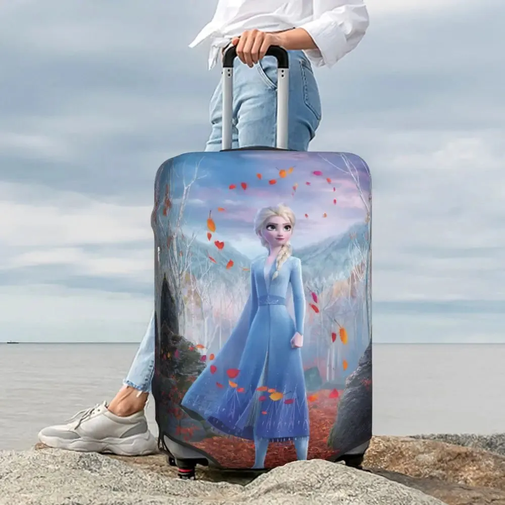 Custom Cartoon Frozen Princess Luggage COVER ONLY  Travel Suitcase Protective Covers Fits 18-32 Inch