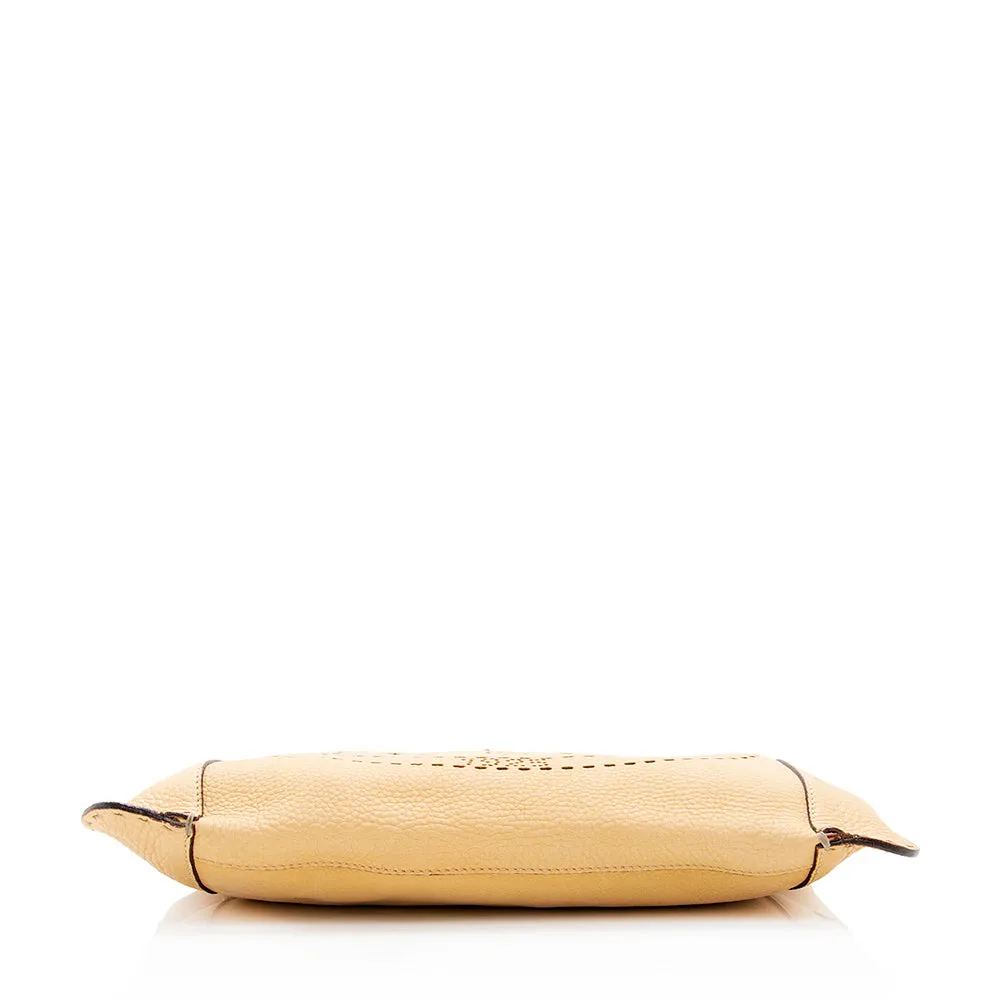 Fendi Selleria Leather Perforated Romano Messenger Bag (SHF-18894)