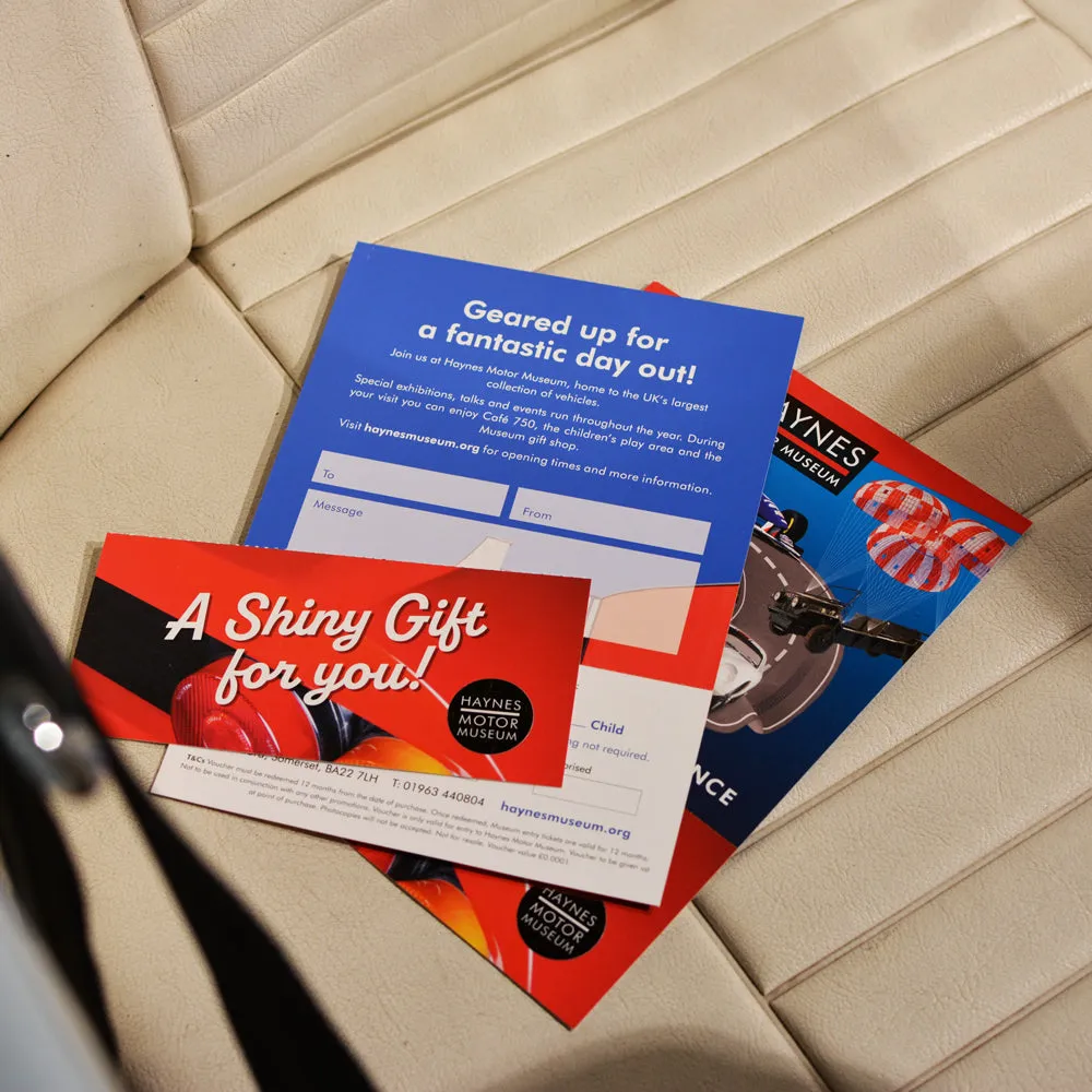 Gift Voucher - Experience Haynes Motor Museum