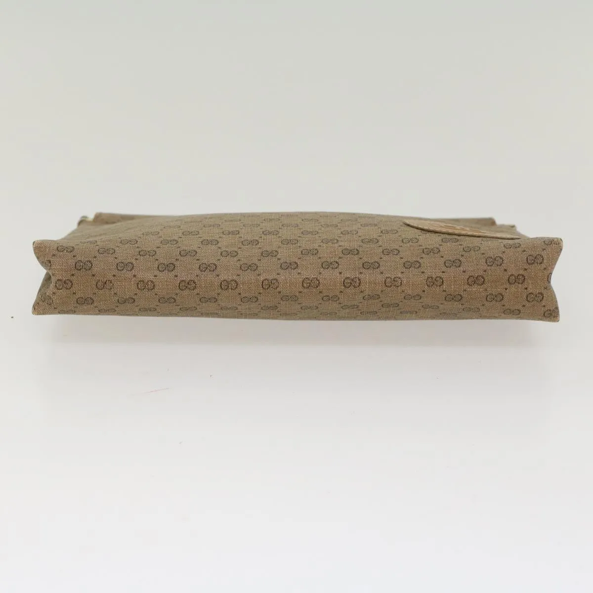 GUCCI Micro GG Canvas Clutch Bag PVC Leather Beige 67-039-5229  ep1090