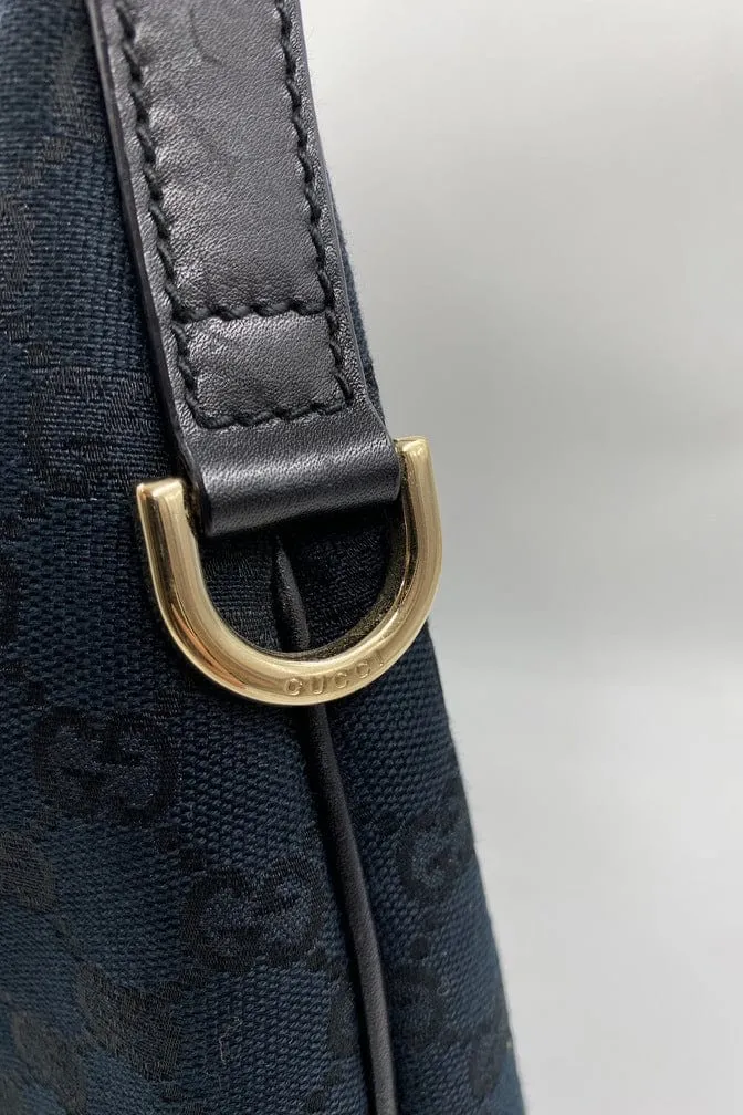 Gucci Vintage Canvas Hobo Tote