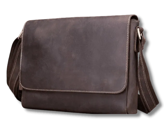 Mens Leather Bags Crossbody Shoulder Messenger Bags