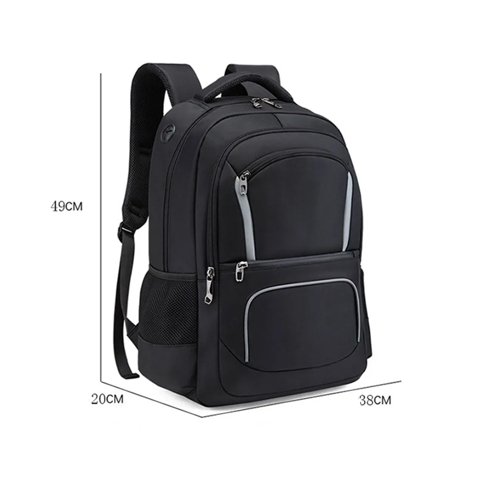 Men's Outdoor Large Capacity Backpack with USB Charging Port Waterproof Commerical Commute Bag Working Bag