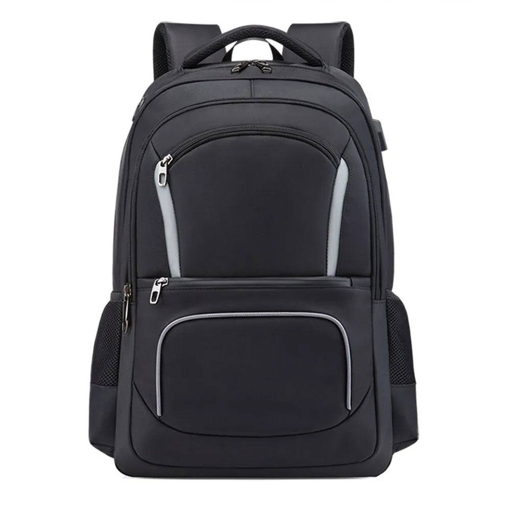 Men's Outdoor Large Capacity Backpack with USB Charging Port Waterproof Commerical Commute Bag Working Bag