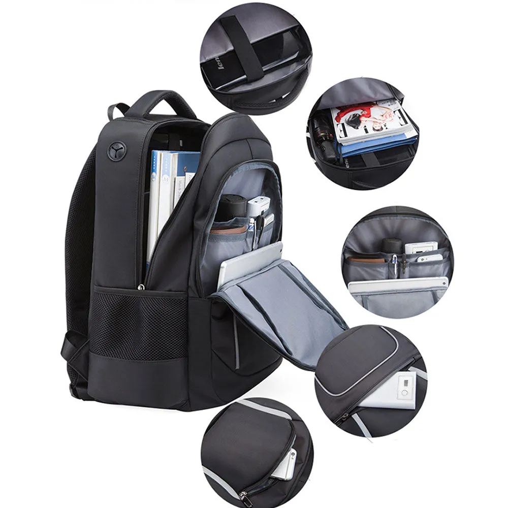 Men's Outdoor Large Capacity Backpack with USB Charging Port Waterproof Commerical Commute Bag Working Bag