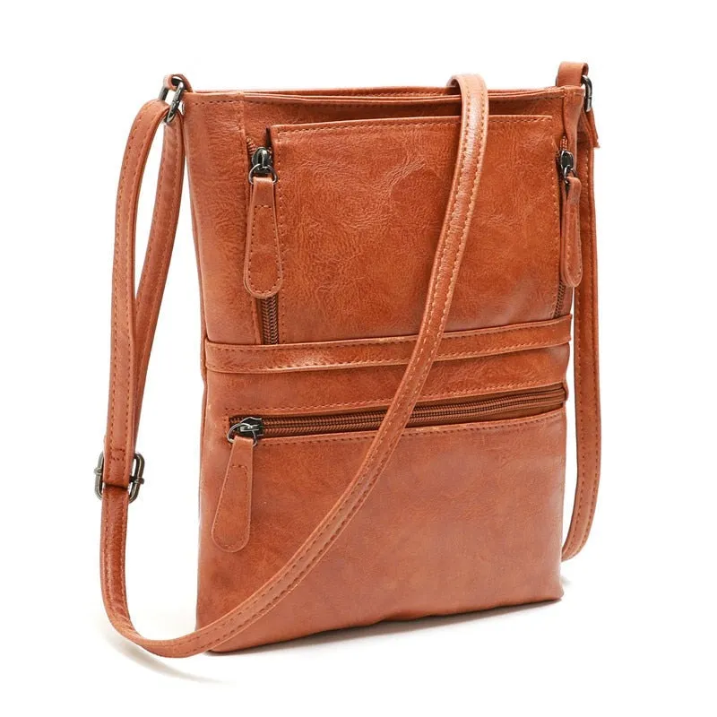 Purpdrank - Vintage Crossbody Bags for Women Messenger Bags High Quality Leather Handbag Female Shoulder Bag Bolsa Feminina
