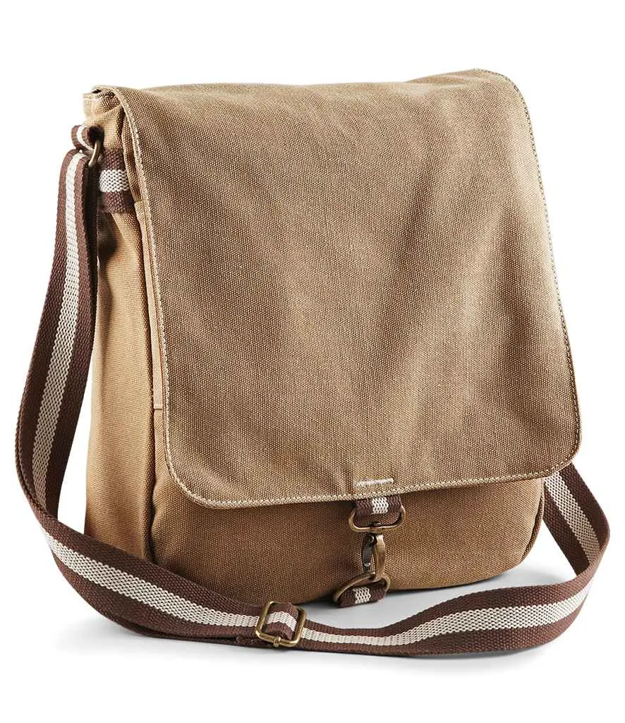 Quadra Vintage Canvas Messenger | Sahara